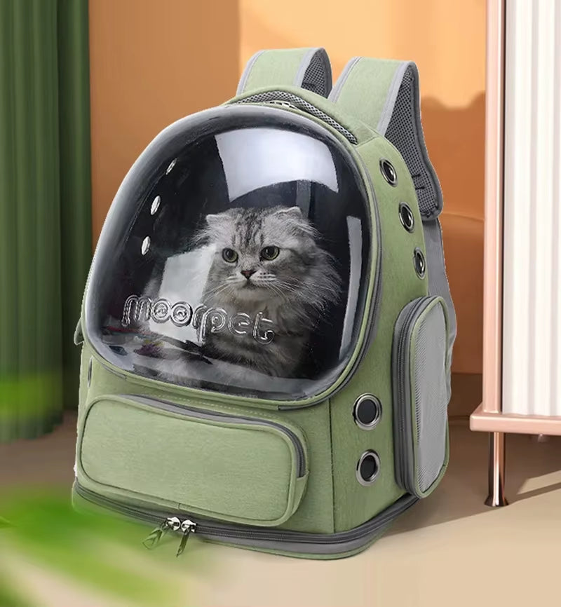 SpacePaw – Transparent Pet Capsule Backpack