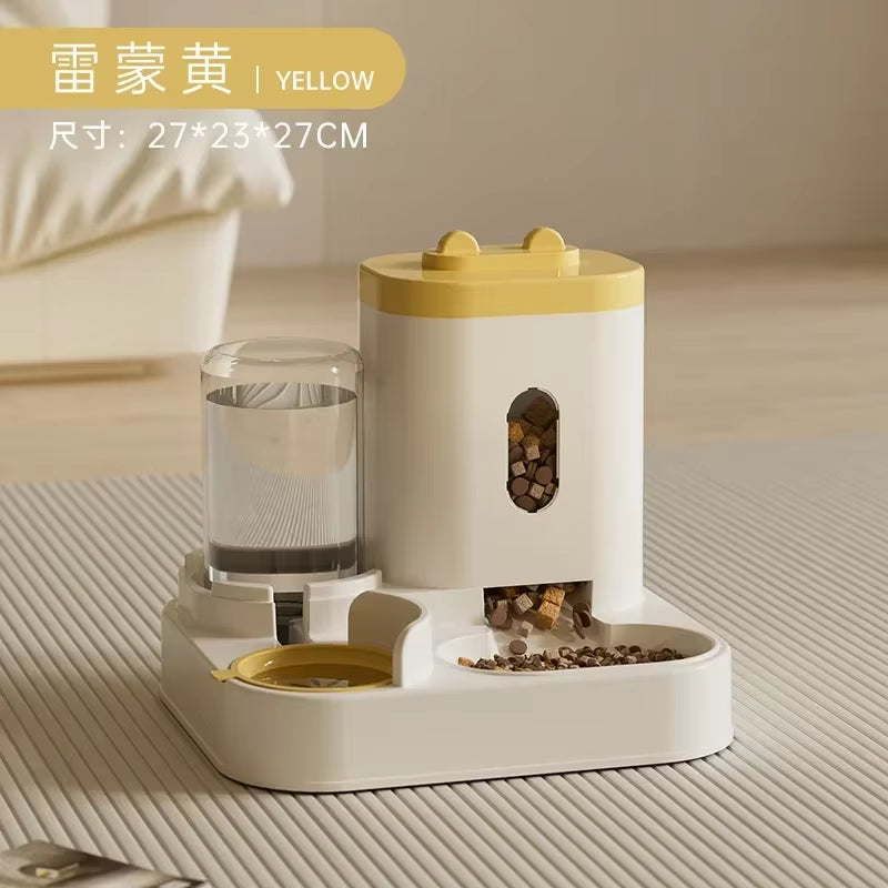 Smart Pet Feeder & Water Fountain™ – Large Capacity Automatic Dog & Cat Food Dispenser with Storage Container
