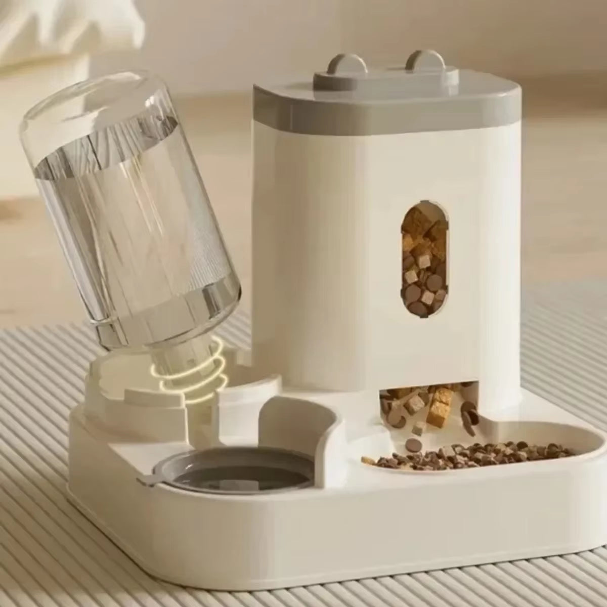 Smart Pet Feeder & Water Fountain™ – Large Capacity Automatic Dog & Cat Food Dispenser with Storage Container