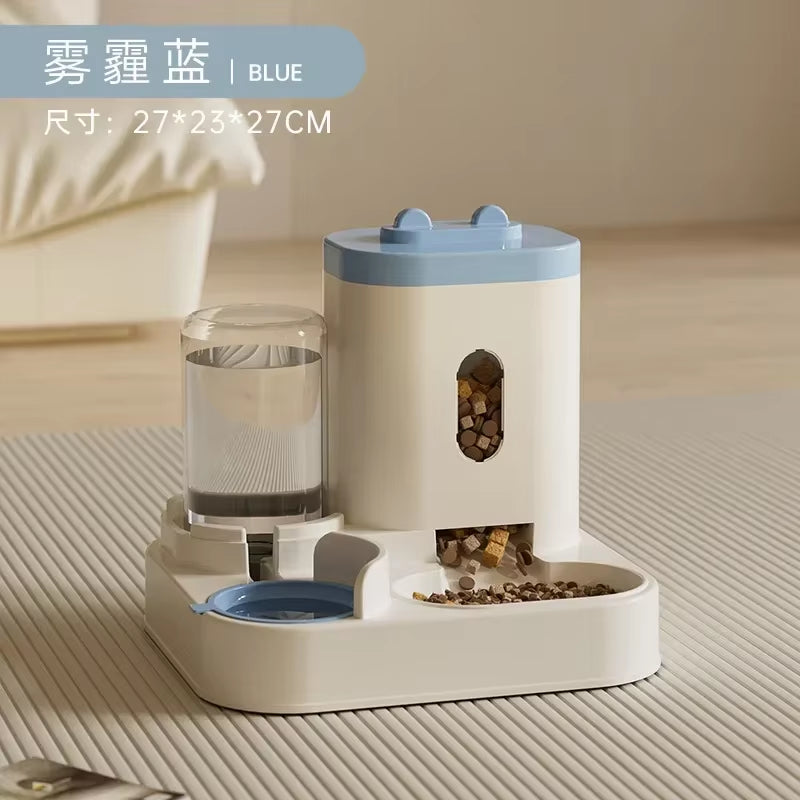 Smart Pet Feeder & Water Fountain™ – Large Capacity Automatic Dog & Cat Food Dispenser with Storage Container