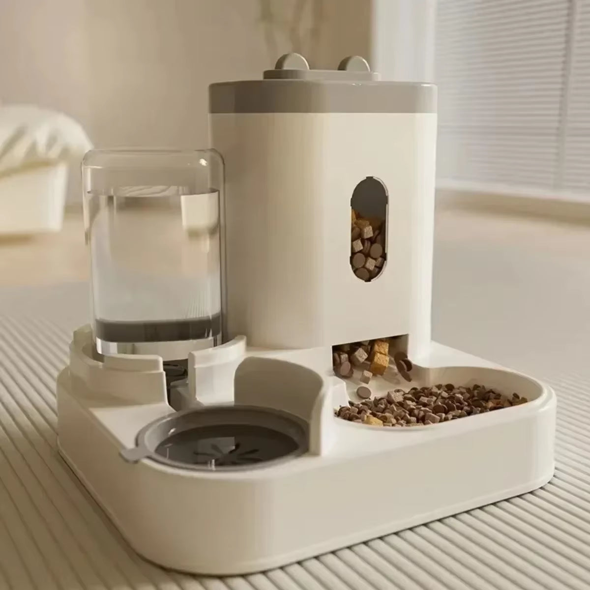 Smart Pet Feeder & Water Fountain™ – Large Capacity Automatic Dog & Cat Food Dispenser with Storage Container
