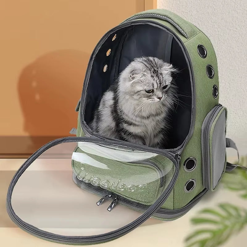 SpacePaw – Transparent Pet Capsule Backpack