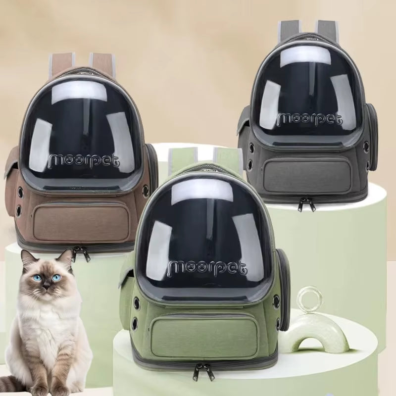 SpacePaw – Transparent Pet Capsule Backpack