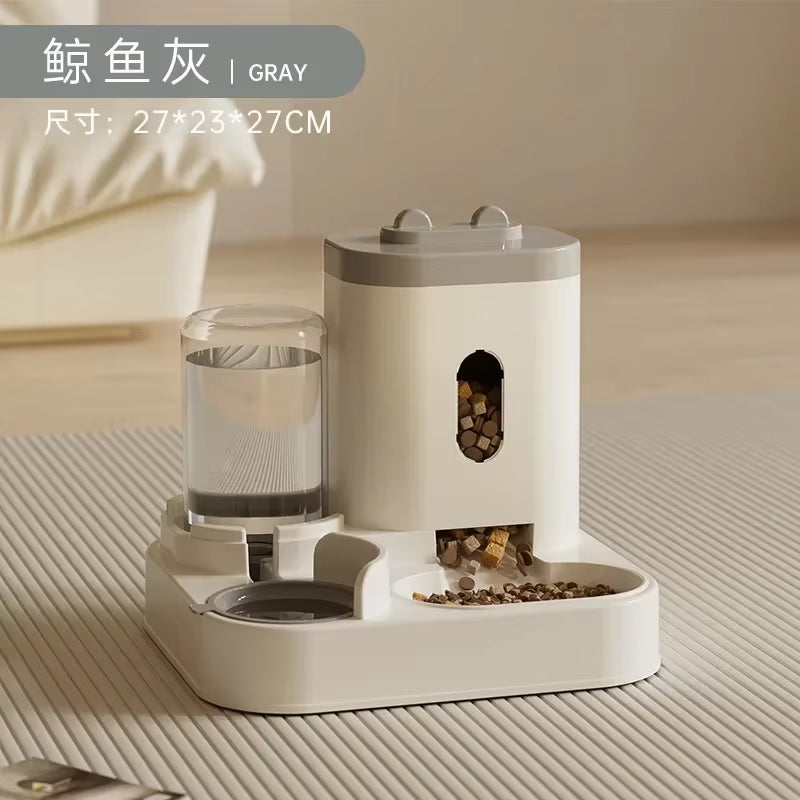 Smart Pet Feeder & Water Fountain™ – Large Capacity Automatic Dog & Cat Food Dispenser with Storage Container