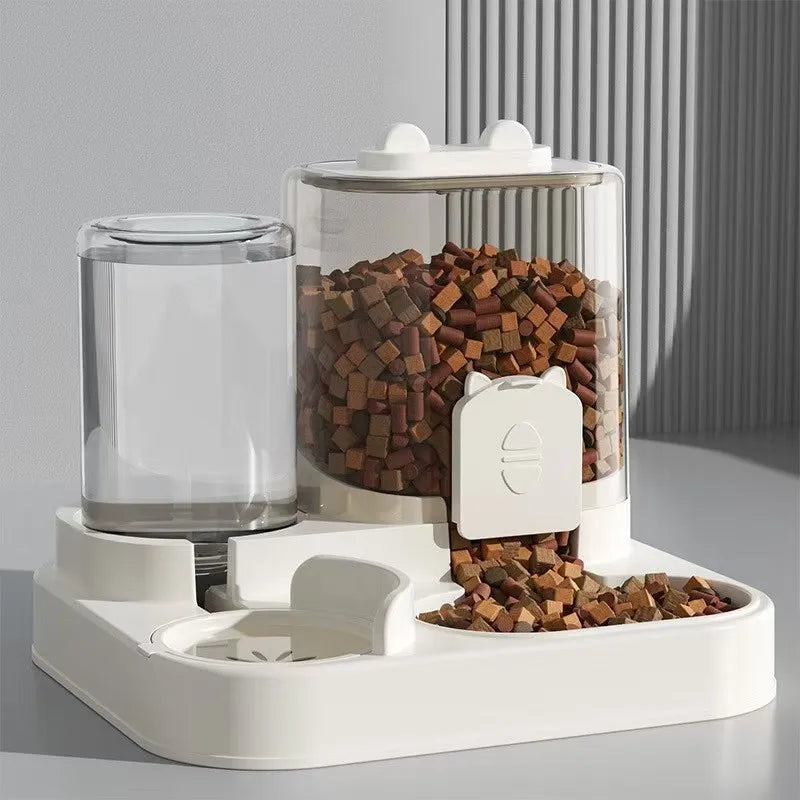 Smart Pet Feeder & Water Fountain™ – Large Capacity Automatic Dog & Cat Food Dispenser with Storage Container