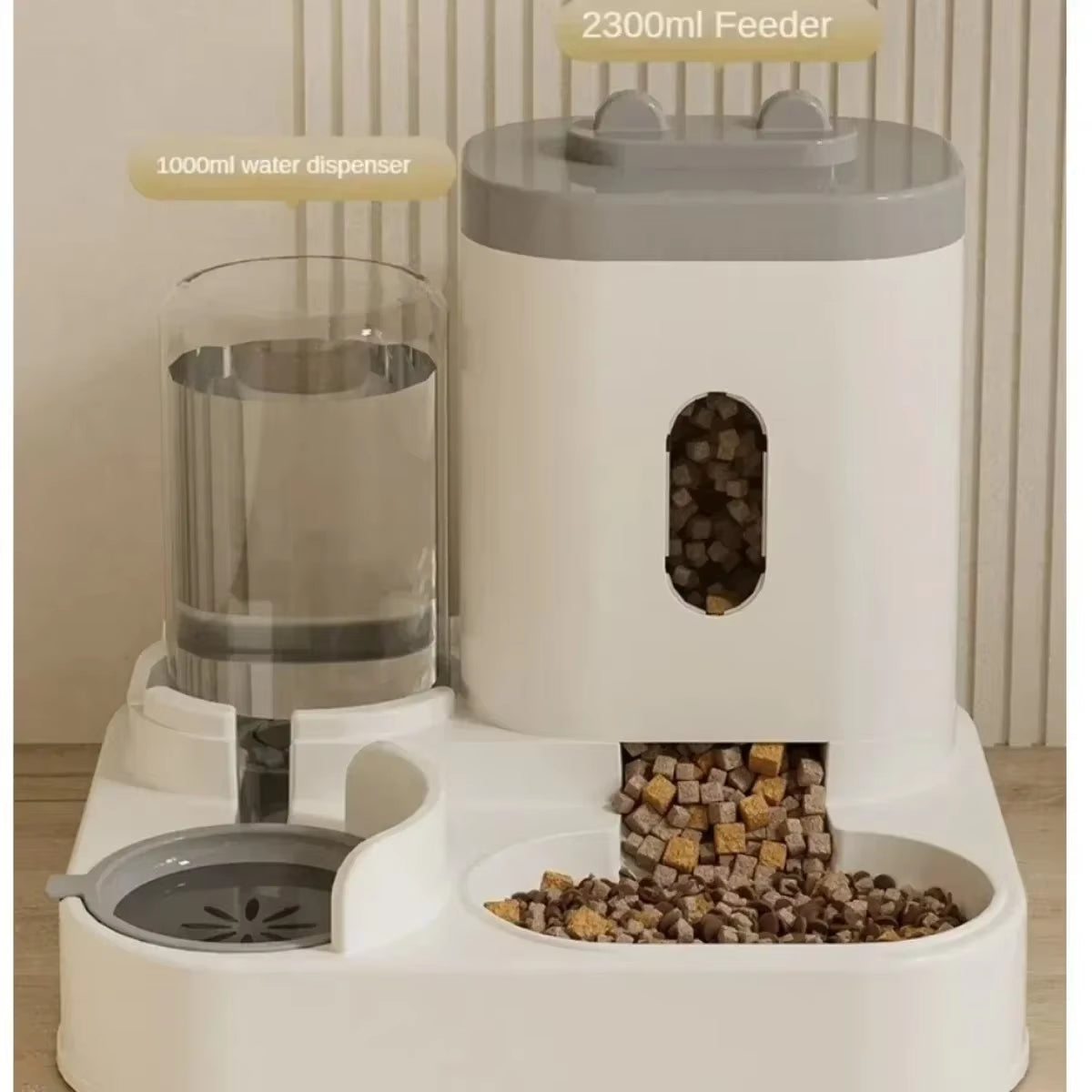 Smart Pet Feeder & Water Fountain™ – Large Capacity Automatic Dog & Cat Food Dispenser with Storage Container